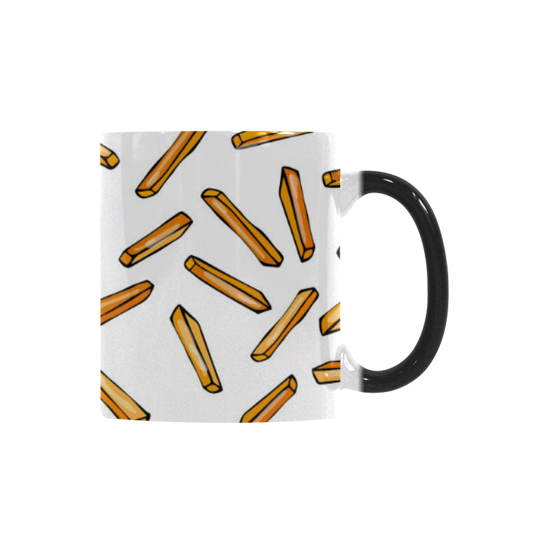 French fries potato pattern Morphing Mug Heat Changing Mug