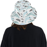 Cute dolphins Childish Style pattern Unisex Bucket Hat