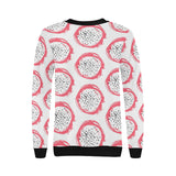Hand drawn dragon fruit Women's Crew Neck Sweatshirt
