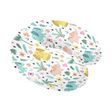 Cute elephants palm tree flower butterfly pattern U-Shaped Travel Neck Pillow