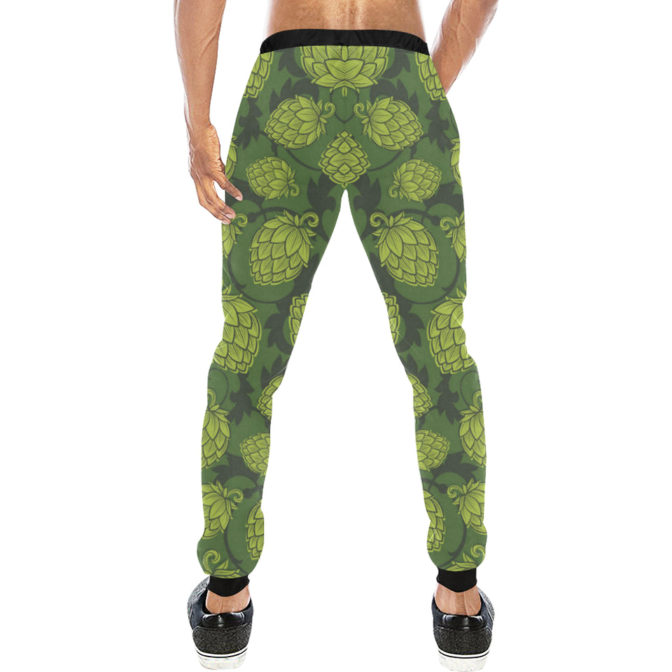 Hop pattern Hop cone background Unisex Casual Sweatpants