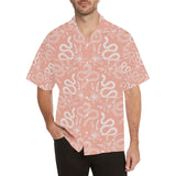 Snake lilies flower pattern Men's All Over Print Hawaiian Shirt
