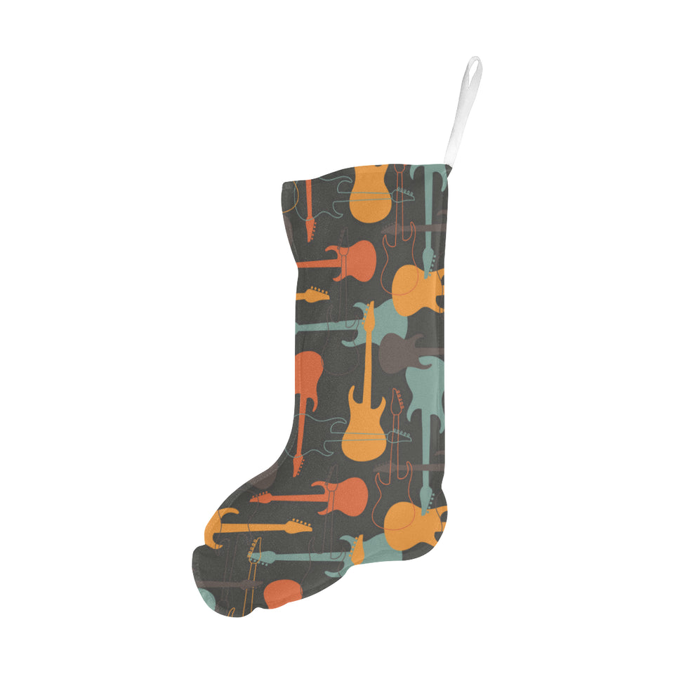 electric guitars pattern Christmas Stocking