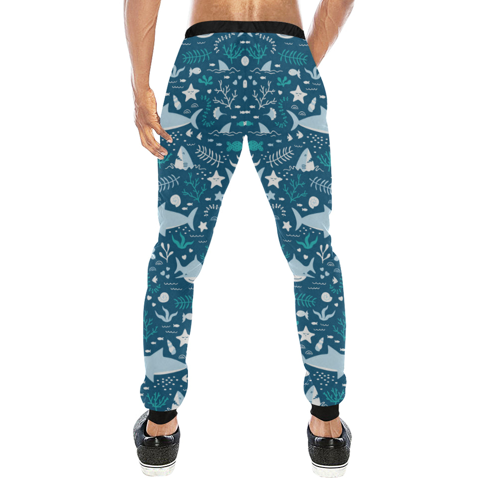 Cute shark pattern Unisex Casual Sweatpants