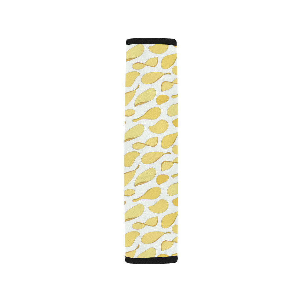 Potato Chips Pattern Print Design 02 Car Seat Belt Cover