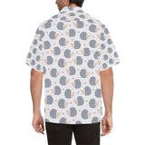 Hedgehog Pattern Print Design 04 Men's All Over Print Hawaiian Shirt (Model T58)