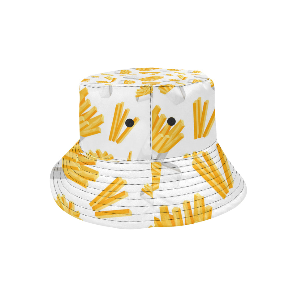 French fries white paper box pattern Unisex Bucket Hat