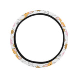 Corgi Dog Pattern Car Steering Wheel Cover