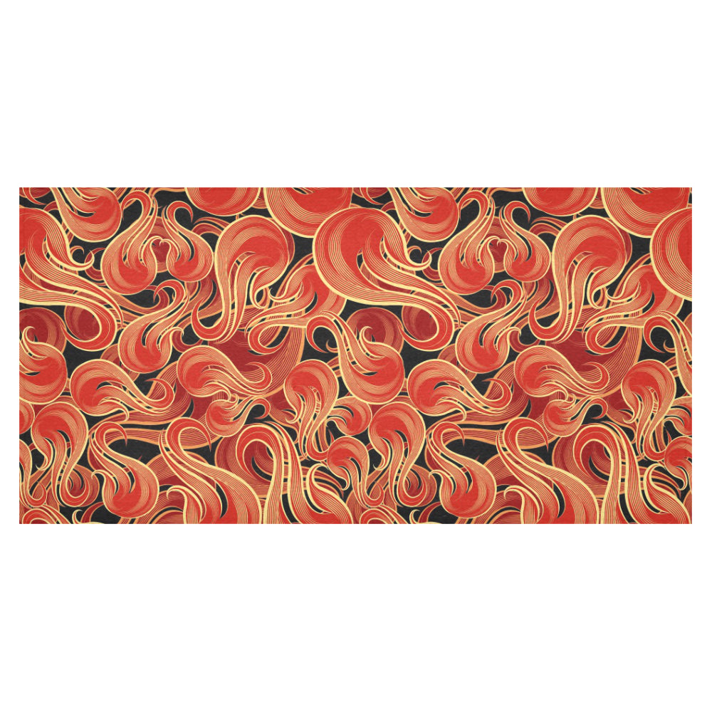 Fire flame pattern Tablecloth