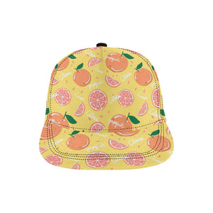 Grapefruit yellow background All Over Print Snapback Cap