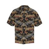 Chameleon lizard tropical leaves palm tree Men's All Over Print Hawaiian Shirt