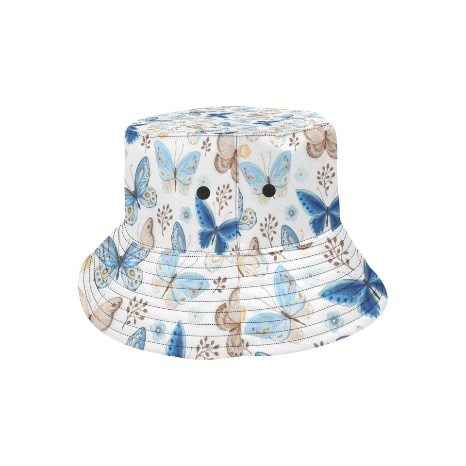 blue butterfly pattern Unisex Bucket Hat