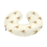 Bee honeycomb seamless design pattern U-Shaped Travel Neck Pillow