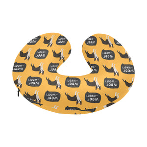 Boston terrier design pattern U-Shaped Travel Neck Pillow