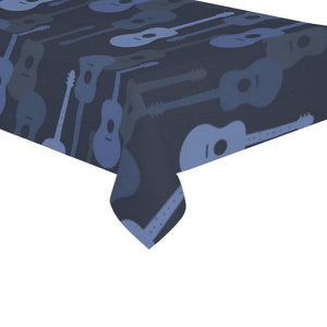 Blue Theme guitar pattern Tablecloth