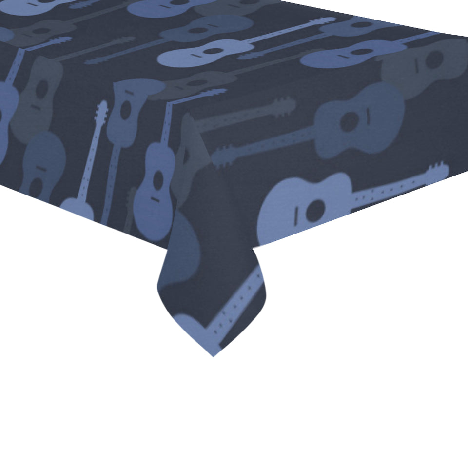 Blue Theme guitar pattern Tablecloth