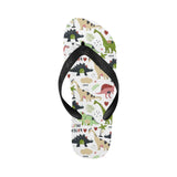 Cute dinosaurs pattern Unisex Flip Flops