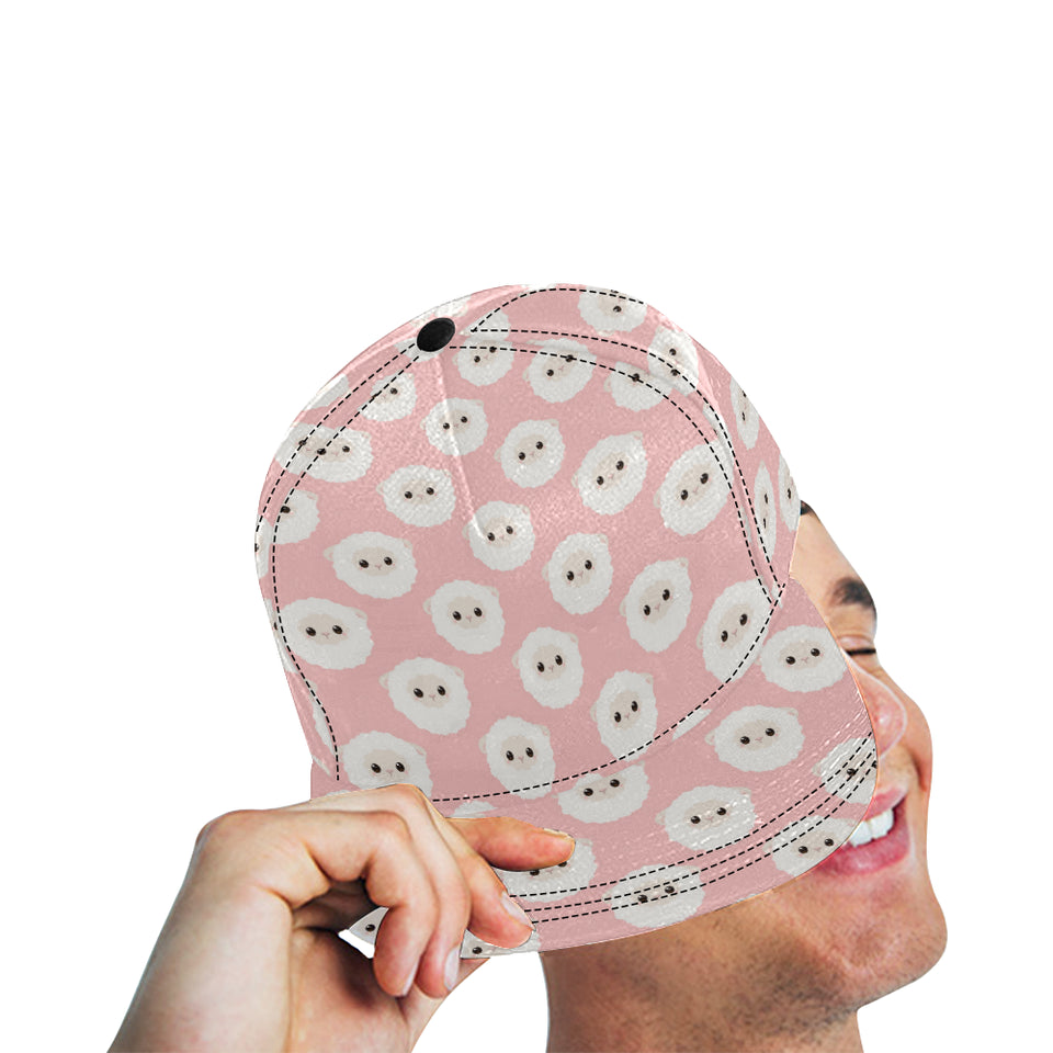 Cute sheep pattern All Over Print Snapback Cap