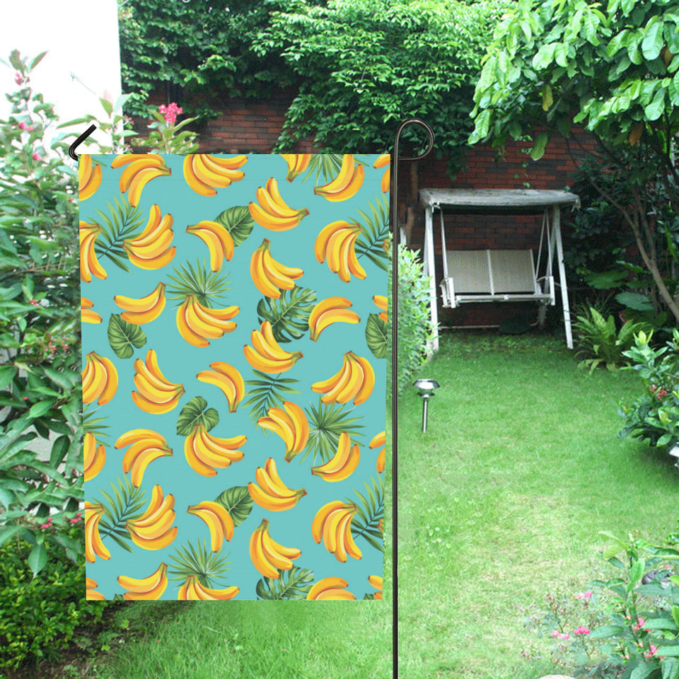 Banana Palm Leaves pattern background House Flag Garden Flag