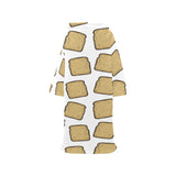 Bread Toast Pattern Print Design 03 Blanket Robe with Sleeves