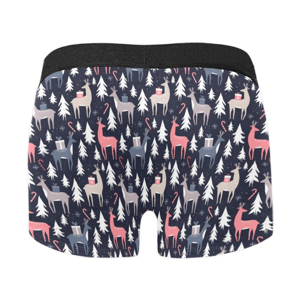 Deers Winter Christmas pattern Men's All Over Print Boxer Briefs Men's Underwear