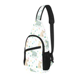 Cute Rhino pattern All Over Print Chest Bag