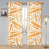 Carrot Pattern Print Design 02 Gauze Curtain
