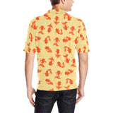 Goldfish Pattern Print Design 02 Men's All Over Print Polo Shirt
