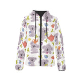 Cute koalas teapots tea Women's Padded Hooded Jacket