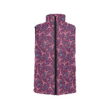 Eiffel Tower Heart Pattern Print Design 04 Women's Padded Vest
