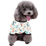 Cute Crocodile Pattern All Over Print Pet Dog Round Neck Fuzzy Shirt