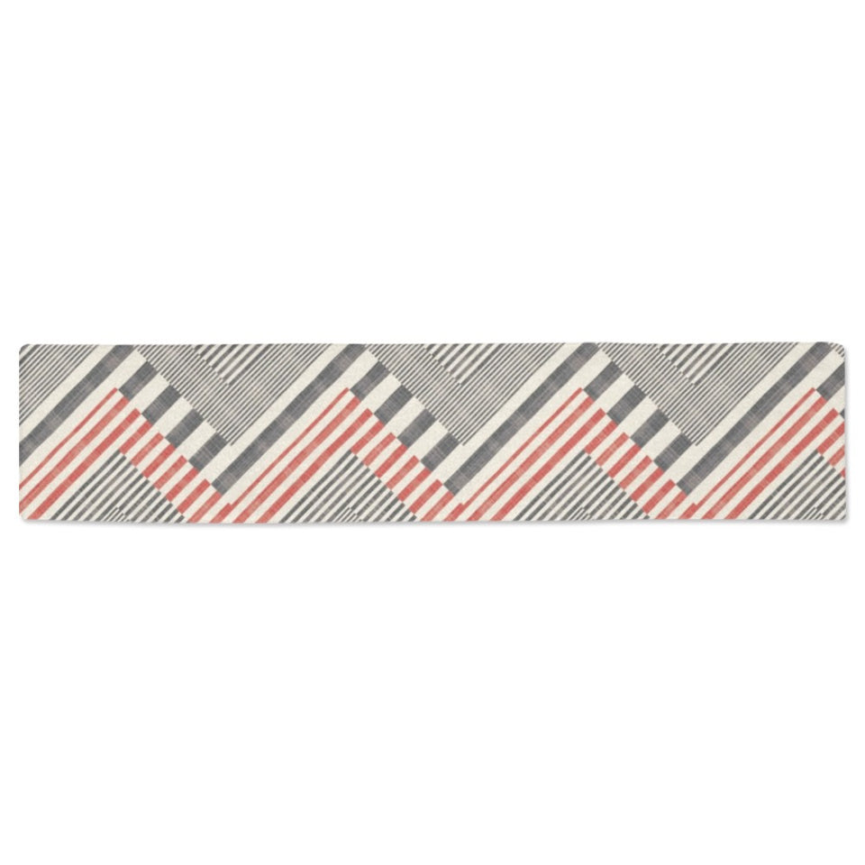 zigzag chevron striped pattern Table Runner
