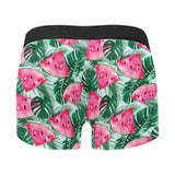 Watermelons tropical palm leaves pattern Men's All Over Print Boxer Briefs Men's Underwear