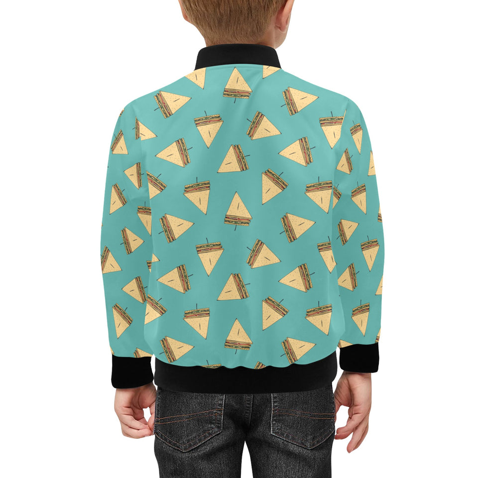 Sandwich Pattern Print Design 03 Kids' Boys' Girls' Bomber Jacket