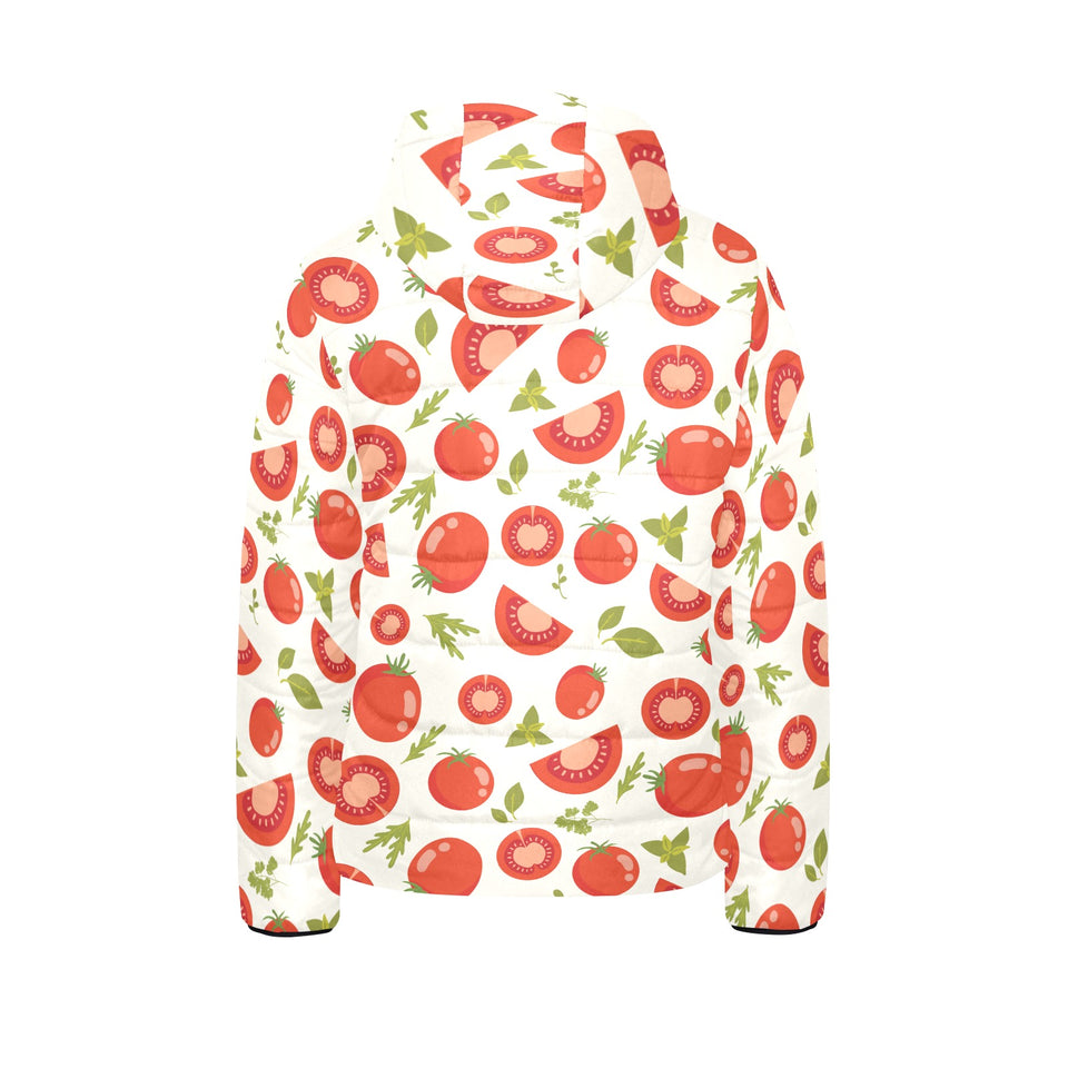 Tomato pattern Kids' Boys' Girls' Padded Hooded Jacket