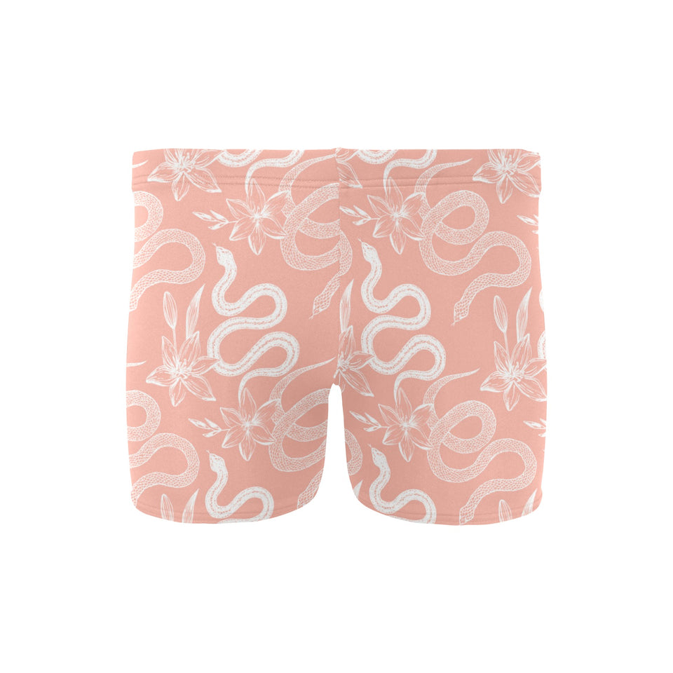 Snake lilies flower pattern Men's Swimming Trunks