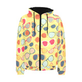Sun Glasses Pattern Print Design 05 Men's Padded Hooded Jacket