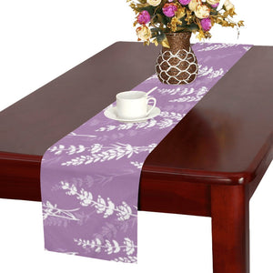 Lavender flowers purple pattern Table Runner