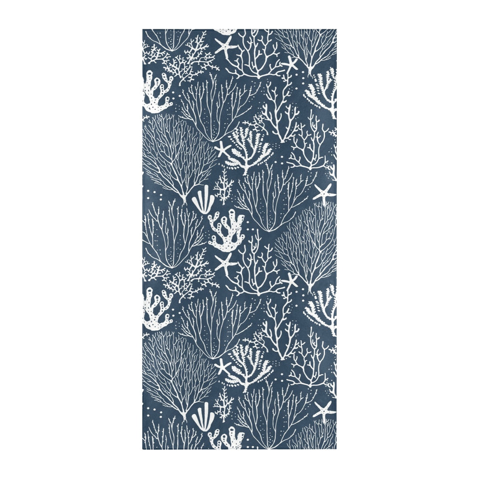 Coral Reef Pattern Print Design 05 Beach Towel