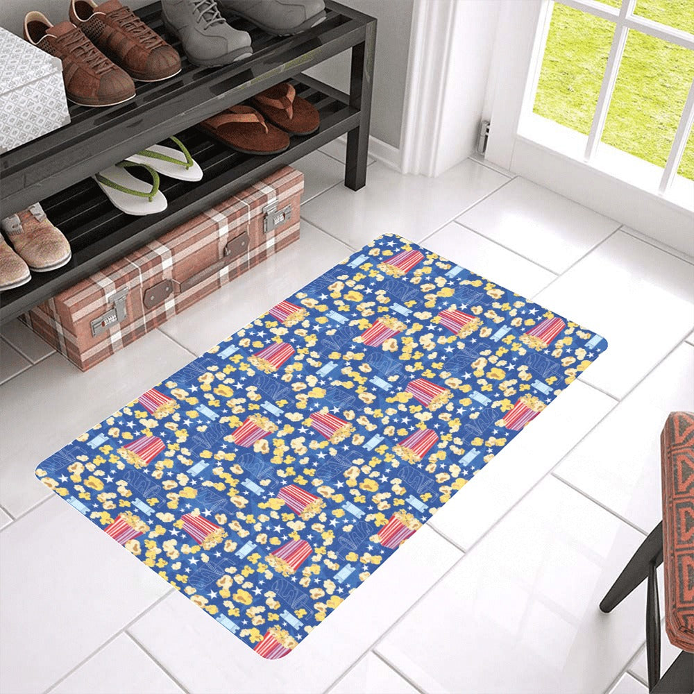 Popcorn Pattern Print Design 01 Doormat