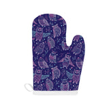 Cute owls pattern boho style ornament Heat Resistant Oven Mitts