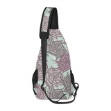 Spider web cobweb design color pattern All Over Print Chest Bag