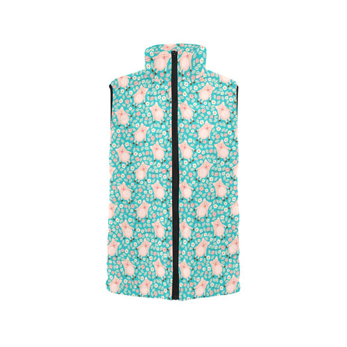 Pig Pattern Print Design 01 Men's Padded Vest