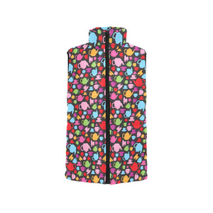 Tea pots Pattern Print Design 01 Men's Padded Vest