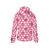 Guinea Pig Pattern Print Design 01 Women's Padded Hooded Jacket