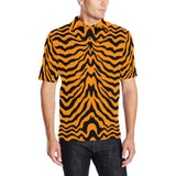 Bengal tigers skin print pattern Men's All Over Print Polo Shirt