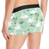White swan lake pattern Men's All Over Print Boxer Briefs Men's Underwear