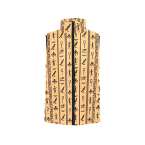 Egypt Hieroglyphics Pattern Print Design 02 Men's Padded Vest