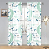 Crocodile diver pattern Gauze Curtain