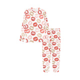 Lips Pattern Print Design 04 Kids' Boys' Girls' All Over Print Pajama Set